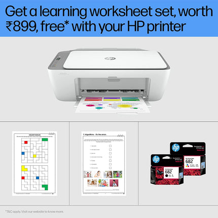 HP DESKJET INK ADVANTAGE 2776 AIO PRINTER, COPY, SCAN, WIFI, BLUETOOTH, USB, SIMPLE SETUP WITH HP SMART APP, IDEAL FOR HOME.[Like New]