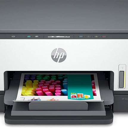 HP SMART TANK 670 ALL-IN-ONE WIRELESS INTEGRATED INK TANK COLOUR PRINTER, SCANNER, COPIER WITH AUTO-DUPLEX, HIGH CAPACITY TANK (8000 BLACK, 6000 COLOUR) WITH AUTOMATIC INK SENSOR GRAY, 48.0X23.9X41CM[Like New]