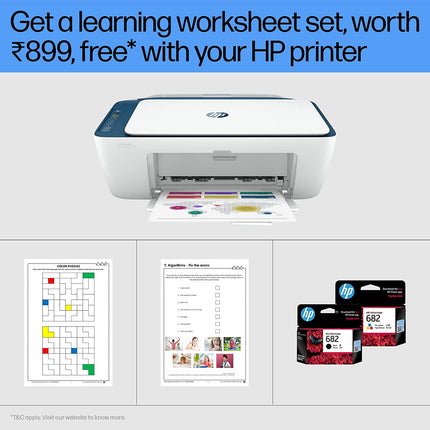 HP DESKJET INK ADVANTAGE 2778 AIO PRINTER, COPY, SCAN, WIFI, BLUETOOTH, USB, SIMPLE SETUP WITH HP SMART APP, IDEAL FOR HOME.[Like New]