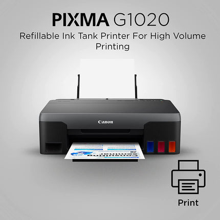 CANON PIXMA G1020 SINGLE FUNCTION INK TANK COLOUR PRINTER (BLACK)[Like New]