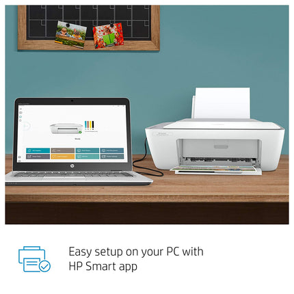 HP DESKJET 2332 COLOUR PRINTER, SCANNER AND COPIER FOR HOME/SMALL OFFICE, COMPACT SIZE, RELIABLE, EASY SET-UP THROUGH HP SMART APP ON YOUR PC CONNECTED THROUGH USB, IDEAL FOR HOME.[Like New]