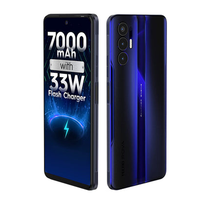 TECNO POVA 3 (ELECTRIC BLUE, 4GB RAM,64GB STORAGE) 7000MAH BATTERY 33W FAST CHARGER