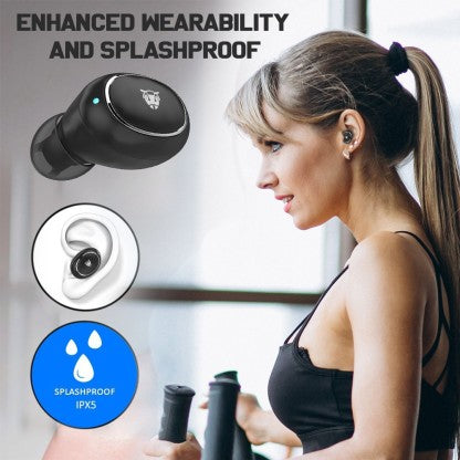 ANT AUDIO WAVE SPORTS TWS 700 TRUE BLUETOOTH HEADSET  (BLACK, TRUE WIRELESS)