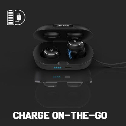 ANT AUDIO WAVE SPORTS TWS 700 TRUE BLUETOOTH HEADSET  (BLACK, TRUE WIRELESS)