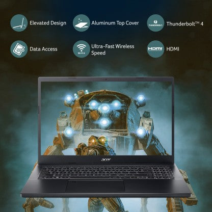 ACER ASPIRE 7 CORE I5 12TH GEN - (8 GB/512 GB SSD/WINDOWS 11 HOME/4 GB GRAPHICS/NVIDIA GEFORCE GTX 1650) A715-51G, A715-51G-527C GAMING LAPTOP  (15.6 INCH, CHARCOAL BLACK, 2.1 KG)