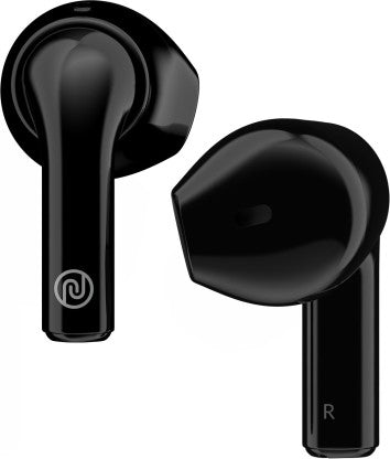 NOISE AIR BUDS MINI WITH 15 HOURS PLAYTIME, TRU BASS TECHNOLOGY, AND HYPERSYNC BLUETOOTH HEADSET  (JET BLACK, TRUE WIRELESS)