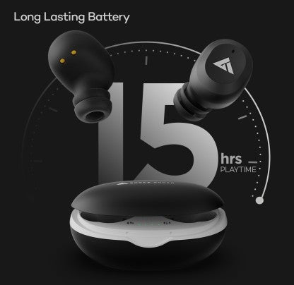 BOULT AUDIO AIRBASS COMBUDS BLUETOOTH HEADSET  (BLACK, TRUE WIRELESS)