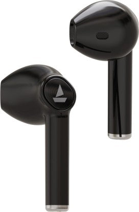 BOAT AIRDOPES 131 WITH UPTO 60 HOURS AND ASAP CHARGE BLUETOOTH HEADSET  (ACTIVE BLACK, TRUE WIRELESS)