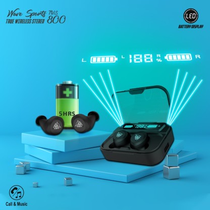 ANT AUDIO TWS 800 BLUETOOTH HEADSET  (BLACK, TRUE WIRELESS) [Like New]