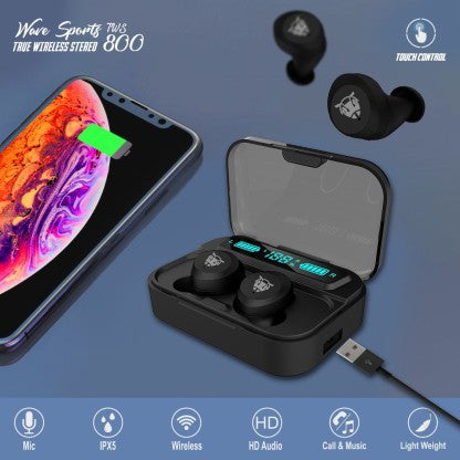 ANT AUDIO TWS 800 BLUETOOTH HEADSET  (BLACK, TRUE WIRELESS) [Like New]