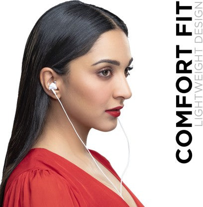 BOAT BASSHEADS 100 WIRED HEADSET  (WHITE, IN THE EAR)