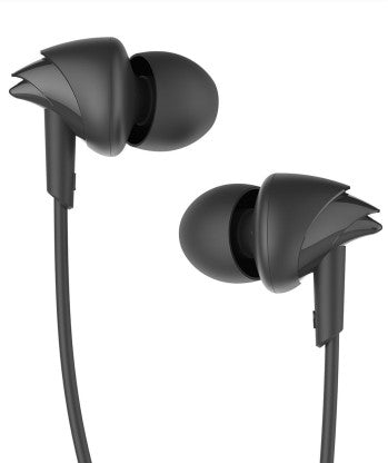BOAT BASSHEADS 100 WIRED HEADSET  (BLACK, IN THE EAR)