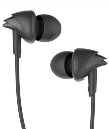 BOAT BASSHEADS 100 WIRED HEADSET  (BLACK, IN THE EAR)
