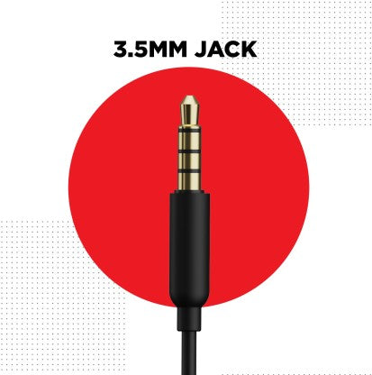 BOAT BASSHEADS 104 WIRED HEADSET  (BLACK, IN THE EAR)