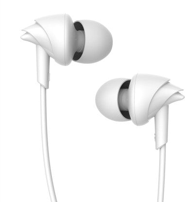 BOAT BASSHEADS 100 WIRED HEADSET  (WHITE, IN THE EAR)