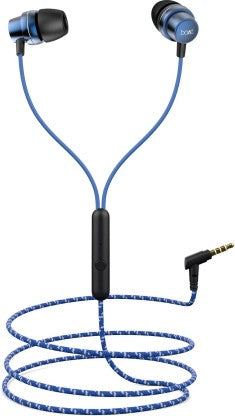 BOAT BASSHEADS 182 WIRED HEADSET  (JAZZY BLUE, IN THE EAR)