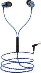BOAT BASSHEADS 182 WIRED HEADSET  (JAZZY BLUE, IN THE EAR)