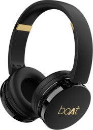 BOAT ROCKERZ 370 BLUETOOTH HEADSET  (BUOYANT BLACK, ON THE EAR)