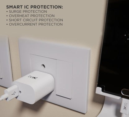 BOAT 18 W QUICK CHARGE 3 A MOBILE WCD QC3.0 18W (WITH MICRO USB)/ WCD -QC3A -MICRO USB CHARGER WITH DETACHABLE CABLE  (WHITE, CABLE INCLUDED)