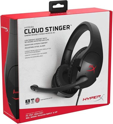 HYPERX CLOUD STINGER CORE (HX-HSCSC-BK) WIRED GAMING HEADSET  (BLUE, BLACK, ON THE EAR)