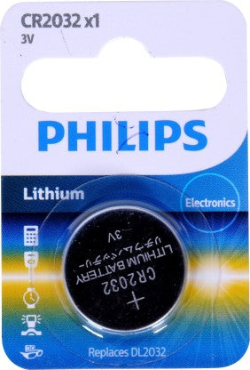 PHILIPS CR2032 LITHIUM   BATTERY [Like New]