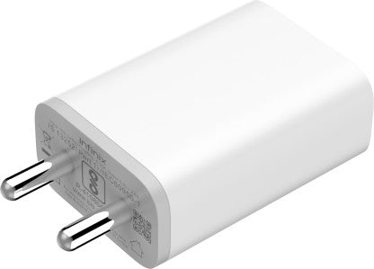 INFINIX 10W QUICK CHARGER COMBO FOR INFINX DEVICES (MICROUSB - CABLE INCLUDED)  (WHITE, CABLE INCLUDED)