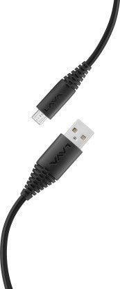 LAVA MICRO USB CABLE 2.4 A 1 M D2 PRO  (COMPATIBLE WITH MOBILE, BLACK, ONE CABLE)