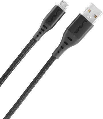 LAVA MICRO USB CABLE 2 A 1 M D4  (COMPATIBLE WITH MOBILES, BLACK)