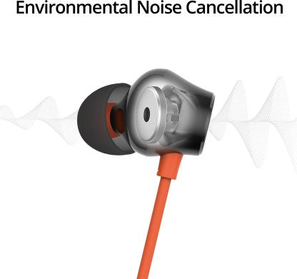 DIZO BY REALME TECHLIFE WIRELESS BLUETOOTH HEADSET  (ORANGE, IN THE EAR)
