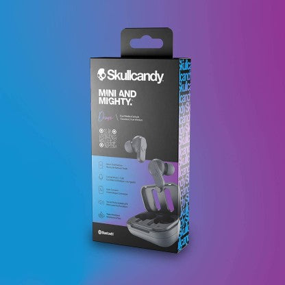 SKULLCANDY DIME TRULY WIRELESS IN EAR EARBUDS WITH MICROPHONE BLUETOOTH HEADSET  (CHILL GREY, TRUE WIRELESS)
