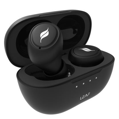 LEAF DOTS 2 BLUETOOTH HEADSET  (CARBON BLACK, TRUE WIRELESS)