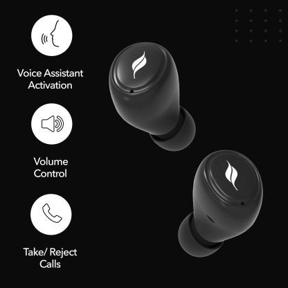 LEAF DOTS 2 BLUETOOTH HEADSET  (CARBON BLACK, TRUE WIRELESS)