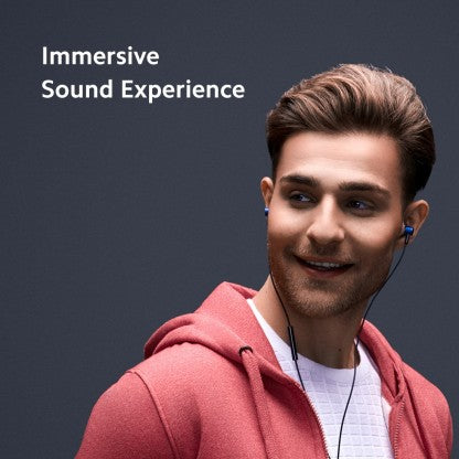 MI DUAL DRIVER EARPHONE, 10+8 MM DRIVER, MAGNETIC EARBUDS, BRAIDED CABLE WIRED HEADSET  (BLACK, IN THE EAR)