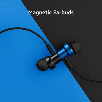 MI DUAL DRIVER EARPHONE, 10+8 MM DRIVER, MAGNETIC EARBUDS, BRAIDED CABLE WIRED HEADSET  (BLACK, IN THE EAR)