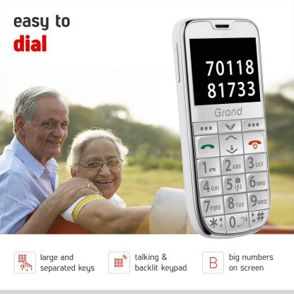 [LikeNew] EASYFONE GRAND  (WHITE)