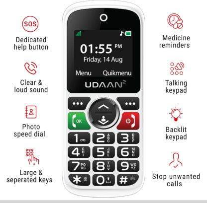 Easyfone Udaan 2  (White)