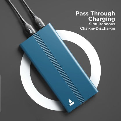 BOAT 10000 MAH POWER BANK (12 W, FAST CHARGING)  (MIDNIGHT BLUE, LITHIUM POLYMER)