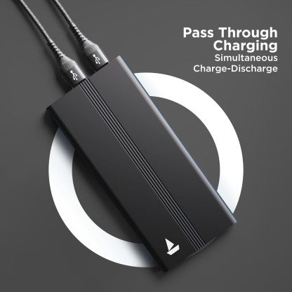 BOAT 10000 MAH POWER BANK (12 W, FAST CHARGING)  (CARBON BLACK, LITHIUM POLYMER)