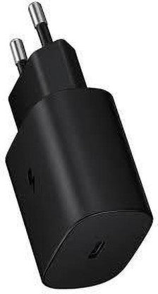 SAMSUNG ORIGINAL 25W ,USB -C COMPATIBLE POWER ADAPTOR FOR ALL SAMSUNG DEVICES (FAST CHARGE 2.0)  (BLACK)