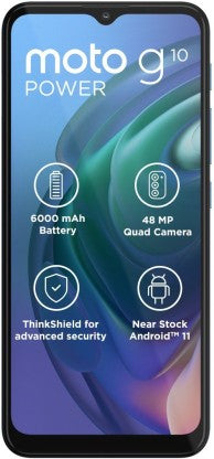 MOTOROLA G10 Power (Breeze Blue, 64 GB)  (4 GB RAM)