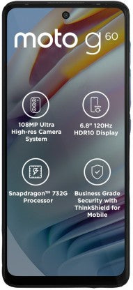 MOTOROLA G60 (DYNAMIC GRAY, 128 GB)  (6 GB RAM)