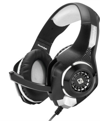 COSMIC BYTE GS410 WIRED GAMING HEADSET  (GREY, ON THE EAR)