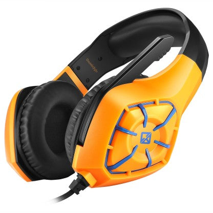 COSMIC BYTE GS411 STARLIGHT WIRED GAMING HEADSET  (CB AMBER, ON THE EAR)