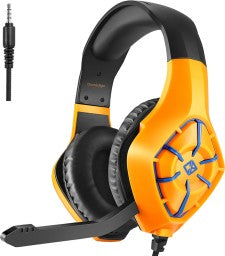 COSMIC BYTE GS411 STARLIGHT WIRED GAMING HEADSET  (CB AMBER, ON THE EAR)