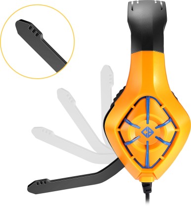 COSMIC BYTE GS411 STARLIGHT WIRED GAMING HEADSET  (CB AMBER, ON THE EAR)