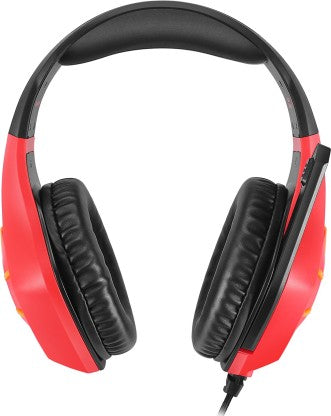 COSMIC BYTE GS411 STARLIGHT WIRED GAMING HEADSET  (JAZZY RED, ON THE EAR)