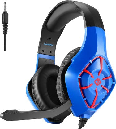 COSMIC BYTE GS411 STARLIGHT WIRED GAMING HEADSET  (ROYAL BLUE, ON THE EAR)