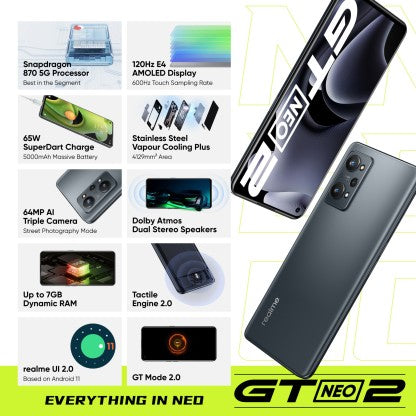 [Like New] REALME GT NEO 2 (NEO BLACK, 256 GB)  (12 GB RAM)