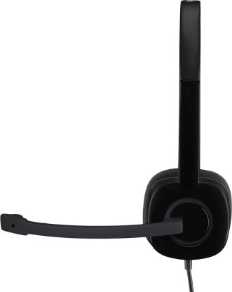 LOGITECH H-151 WIRED HEADSET  (BLACK, ON THE EAR)