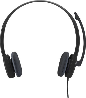 LOGITECH H-151 WIRED HEADSET  (BLACK, ON THE EAR)